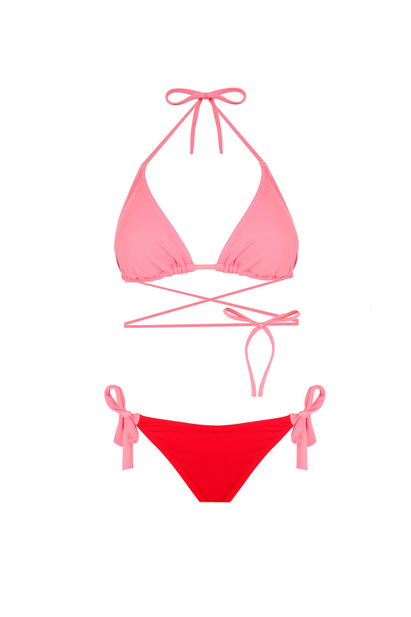 Kos Bikini Pink & Red